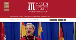 Desktop Screenshot of martinmethodist.edu
